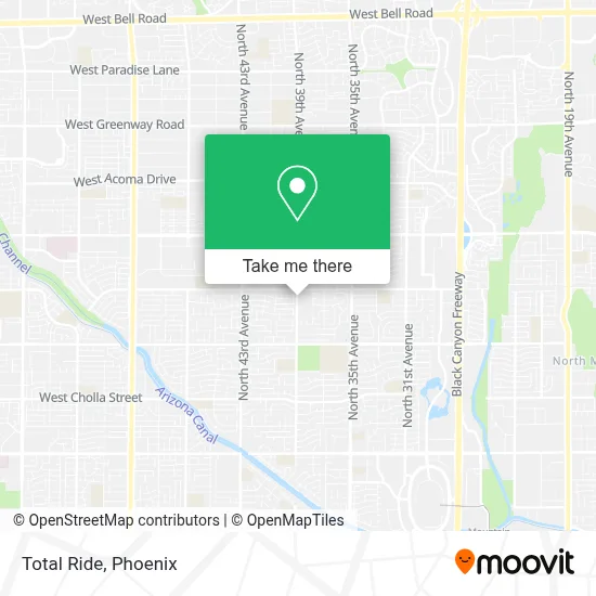 Total Ride map