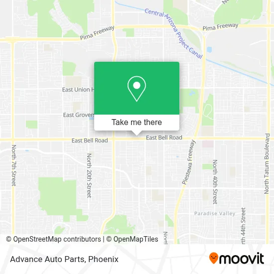 Advance Auto Parts map