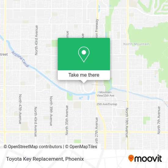 Toyota Key Replacement map