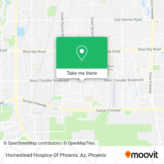 Homestead Hospice Of Phoenix, Az map