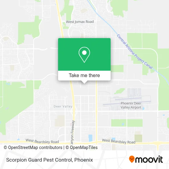 Scorpion Guard Pest Control map