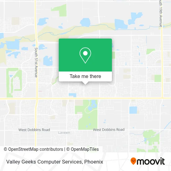 Valley Geeks Computer Services map