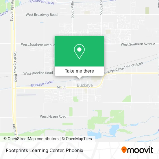 Footprints Learning Center map