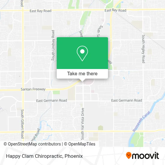 Happy Clam Chiropractic map