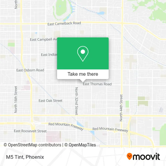 M5 Tint map