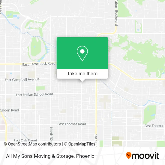 All My Sons Moving & Storage map