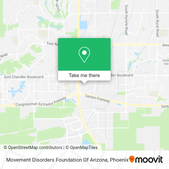 Movement Disorders Foundation Of Arizona map