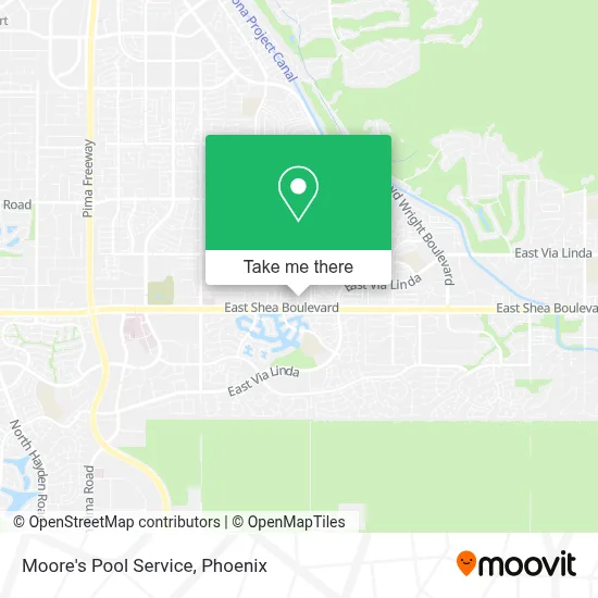 Moore's Pool Service map
