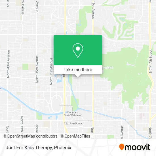 Just For Kids Therapy map