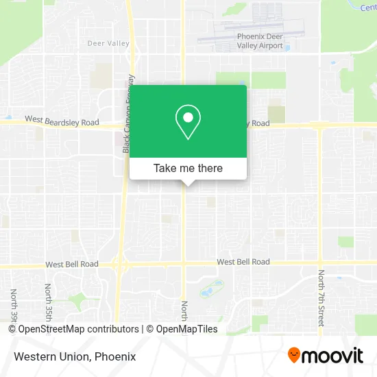 Western Union map