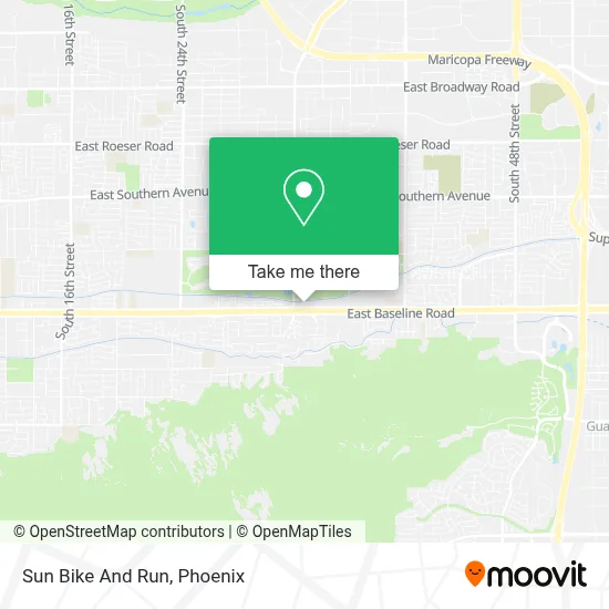Sun Bike And Run map