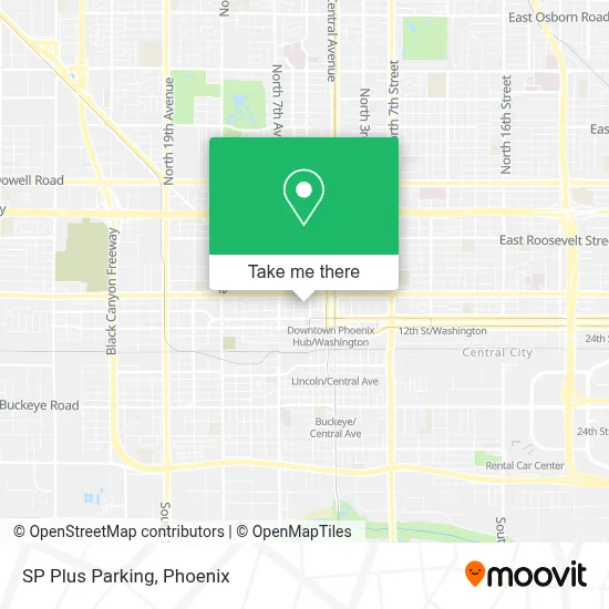 SP Plus Parking map
