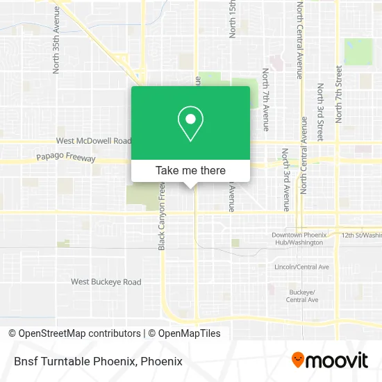 Bnsf Turntable Phoenix map
