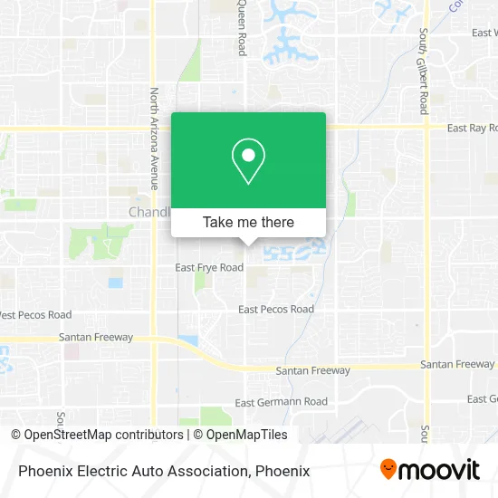 Phoenix Electric Auto Association map