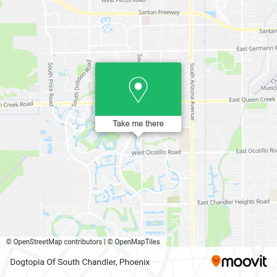 Dogtopia Of South Chandler map