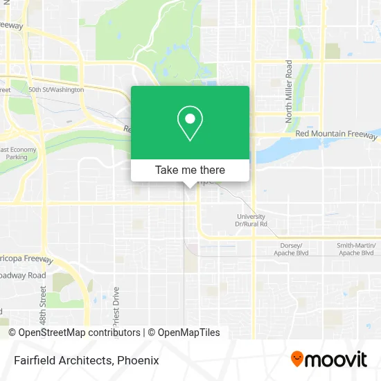 Fairfield Architects map