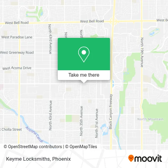 Keyme Locksmiths map