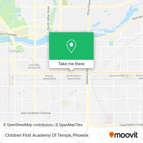 Children First Academy Of Tempe map