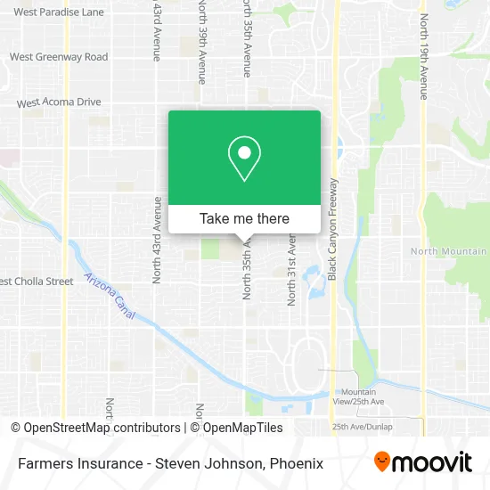 Farmers Insurance - Steven Johnson map