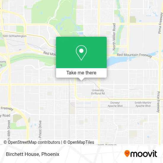 Birchett House map