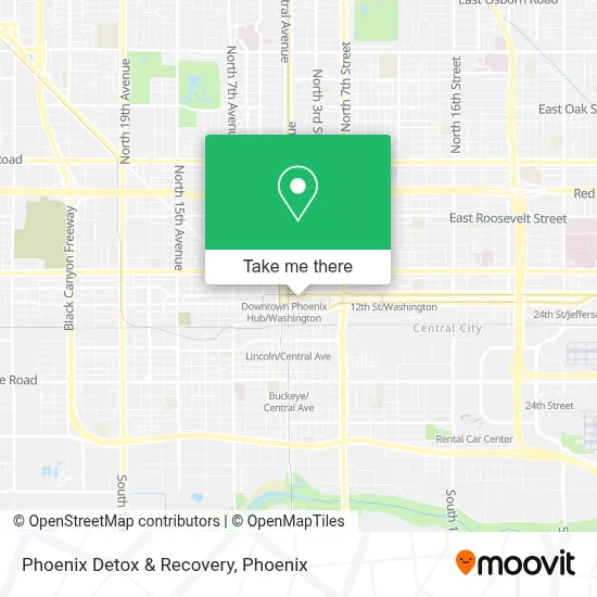 Phoenix Detox & Recovery map