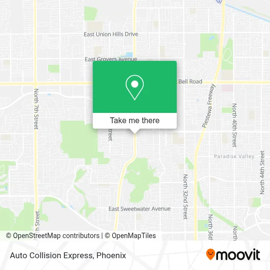 Auto Collision Express map