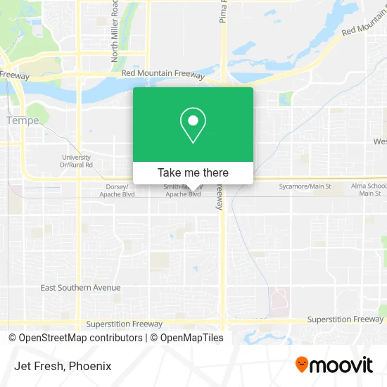 Jet Fresh map