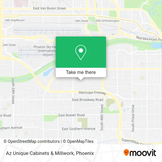 Az Unique Cabinets & Millwork map