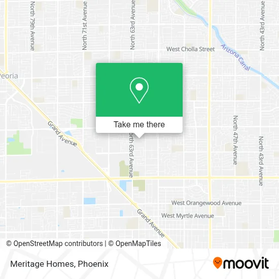Meritage Homes map