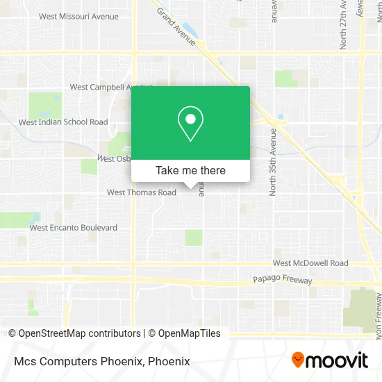 Mcs Computers Phoenix map
