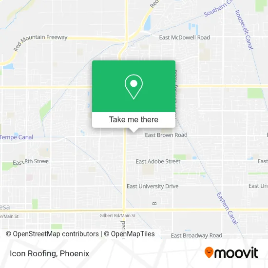 Icon Roofing map