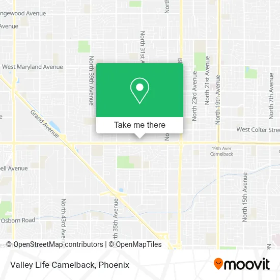 Valley Life Camelback map