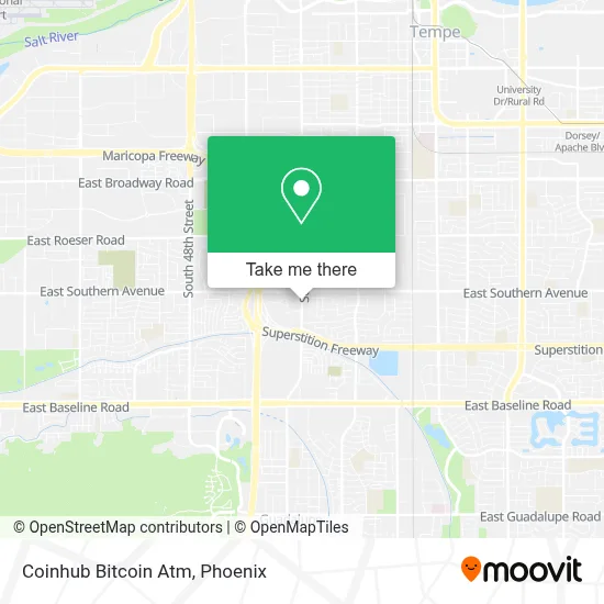 Coinhub Bitcoin Atm map