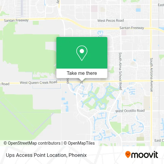 Ups Access Point Location map