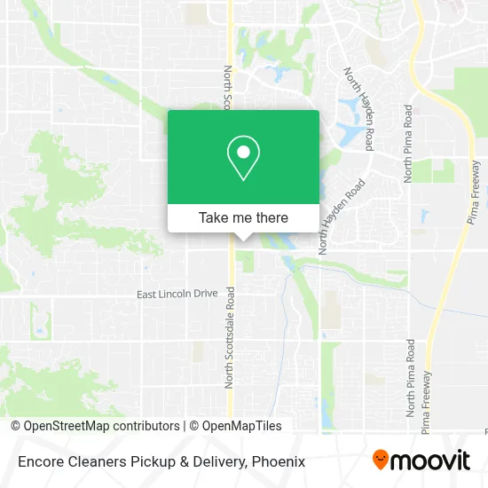 Encore Cleaners Pickup & Delivery map