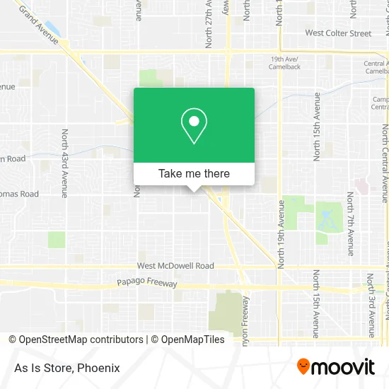 As Is Store map