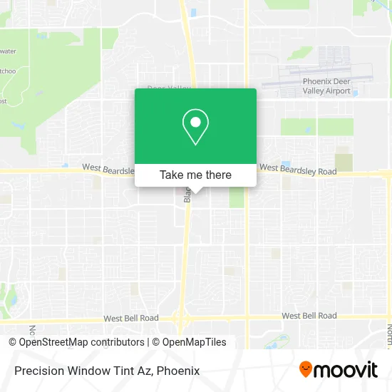 Precision Window Tint Az map