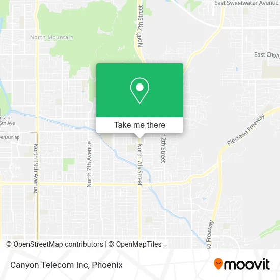 Canyon Telecom Inc map