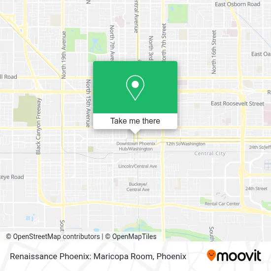 Renaissance Phoenix: Maricopa Room map