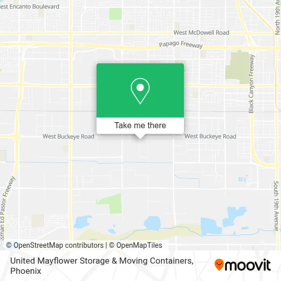 United Mayflower Storage & Moving Containers map