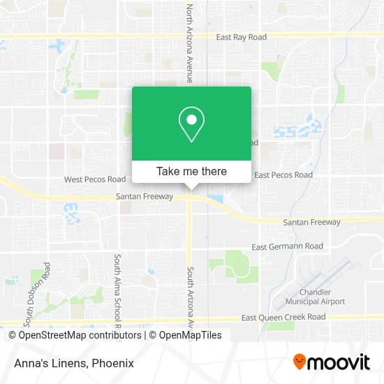 Anna's Linens map