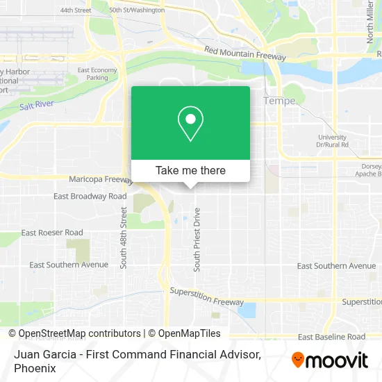Juan Garcia - First Command Financial Advisor map