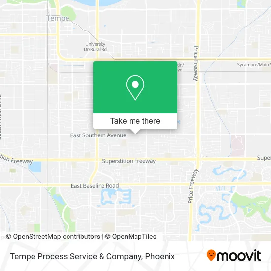 Tempe Process Service & Company map