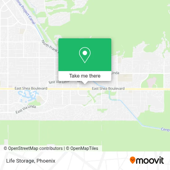 Life Storage map