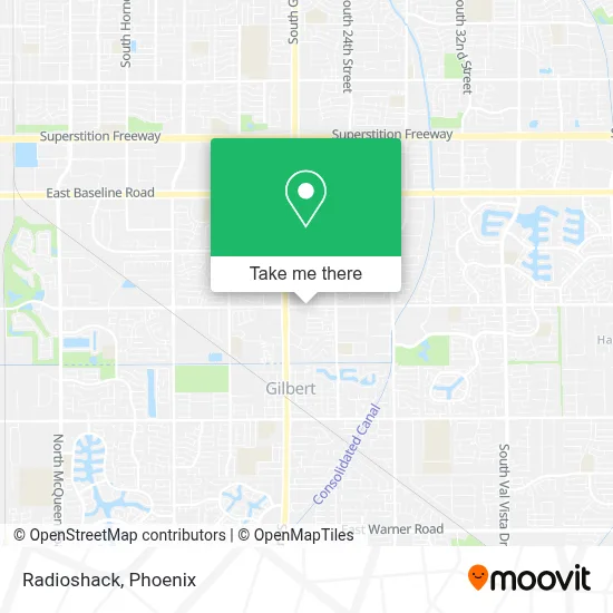 Radioshack map