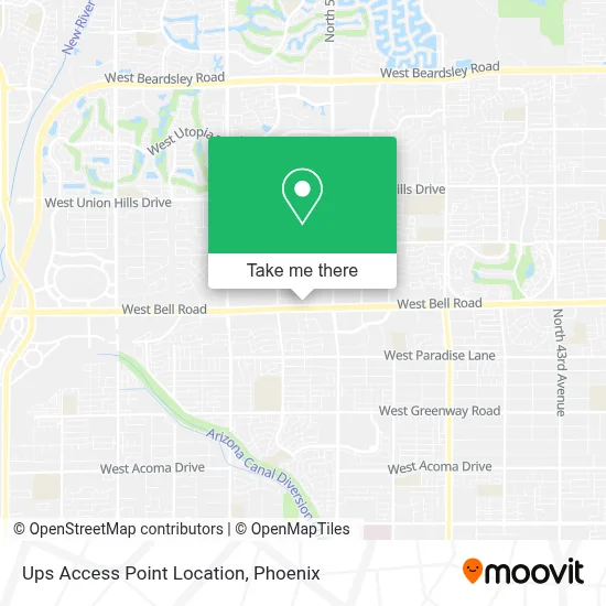 Ups Access Point Location map