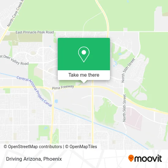 Driving Arizona map