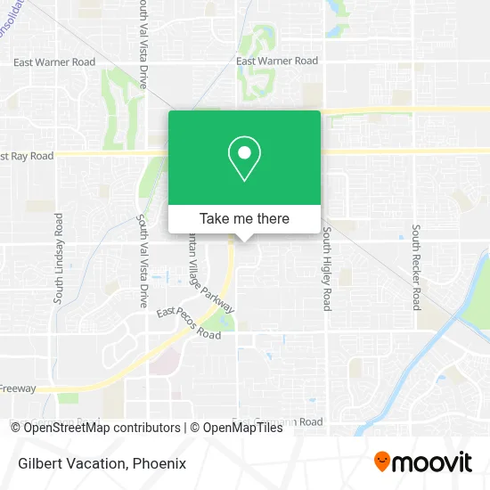 Gilbert Vacation map