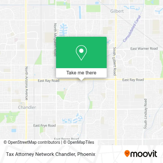 Tax Attorney Network Chandler map