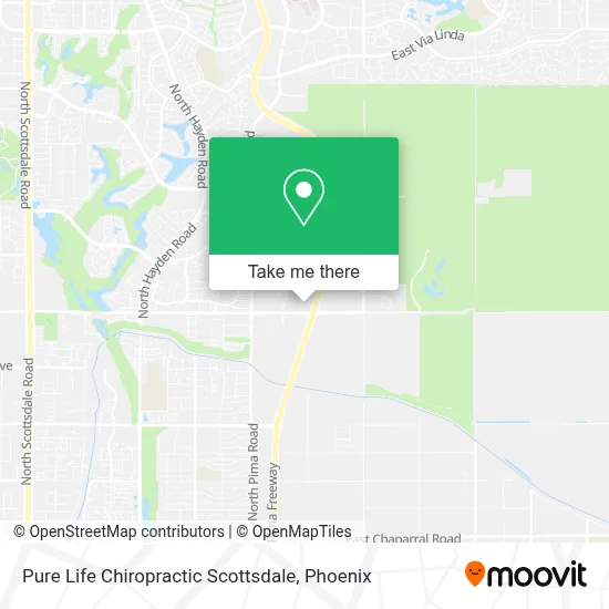 Pure Life Chiropractic Scottsdale map